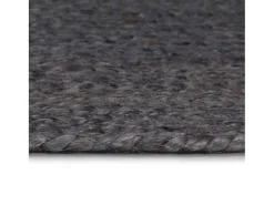 Sale Clicnbuy Alfombra de yute tejida a mano 120 cm oscuro Gris