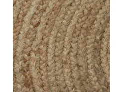 Alfombra De Cocina|Alfombra Redonda^Alfombra de yute trenzado redonda de 90 cm Beige