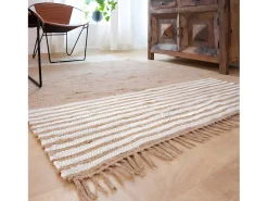 Made In Meubles Alfombra De Salón^Alfombra de yute y algodón Lali para un toque natural en tu decoración Beige