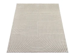 Alfombra diseño moderno Boho - Beige - 80 x 150 cm - SANTO PLUS