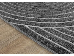 Alfombra diseño moderno Boho - Antracita - 200 x 280 cm - SANTO PLUS