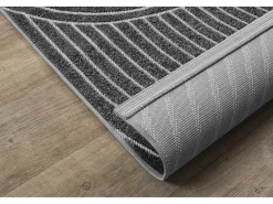Alfombra diseño moderno Boho - Antracita - 240 x 340 cm - SANTO PLUS