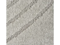 Clearance the carpet Alfombra Elisa Diseño Geométrico, , 120 cm, Redondo Gris