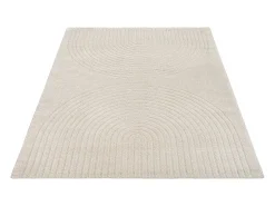 Alfombra Elisa Diseño Geométrico, Beige, 240 x 340 cm