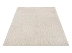 the carpet Alfombra De Salón^Alfombra Elisa Diseño Geométrico, , 140 x 200 cm Beige