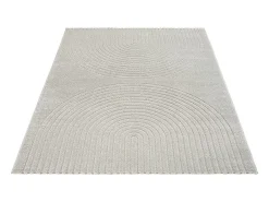 Alfombra Elisa Diseño Geométrico, Gris, 80 x 150 cm