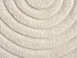 Sale OZAIA Alfombra en relieve 100% lana tufted a mano motivo abstracto, 200 x 290 cm, , LISANDRA Marfil