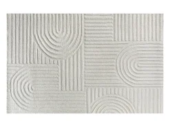 OZAIA Alfombra De Salón^Alfombra en relieve con motivos de arcos 100% lana - 200 x 290 cm - 2200g/m2 - - ASSINIE Marfil