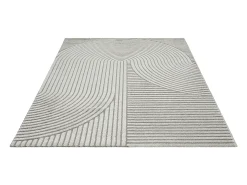 Alfombra Everest Modern 3D alto-bajo - Gris - 200 x 290 cm