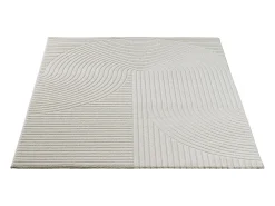 Alfombra Everest Modern 3D alto-bajo - Crema - 120 x 170 cm