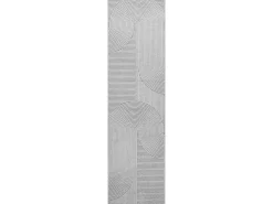 Alfombra Everest Modern 3D alto-bajo - Gris - 80 x 300 cm