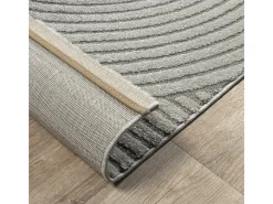 Alfombra Everest Modern 3D alto-bajo - Gris - 80 x 300 cm