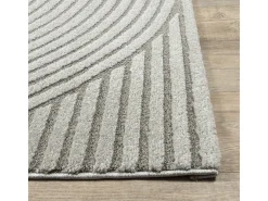 Alfombra Everest Modern 3D alto-bajo - Gris - 80 x 300 cm