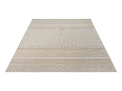 the carpet Alfombra De Exterior^Alfombra Exterior Interior diseño moderno - Beige Amarillo - 200 x 280 cm - CALGARY Dorado