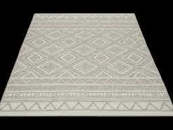 the carpet Alfombra Exterior Interior diseño moderno - Beige - 240 x 340 cm - CALGARY Crema