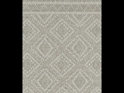 Hot the carpet Alfombra Exterior Interior diseño moderno - Beige - 120 cm Redondo - CALGARY Crema