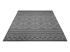 Alfombra Exterior Interior diseño moderno - Antracita - 80 x 150 cm - CALGARY
