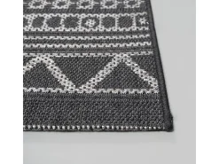 Alfombra Exterior Interior diseño moderno - Antracita - 80 x 150 cm - CALGARY