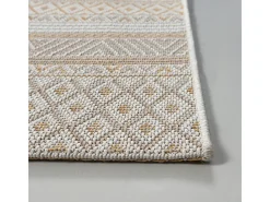 Alfombra Exterior Interior diseño moderno - Beige Amarillo - 80 x 150 cm - CALGARY