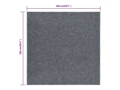 Online Clicnbuy Alfombra felpudo atrapasuciedad 100x100 cm Gris
