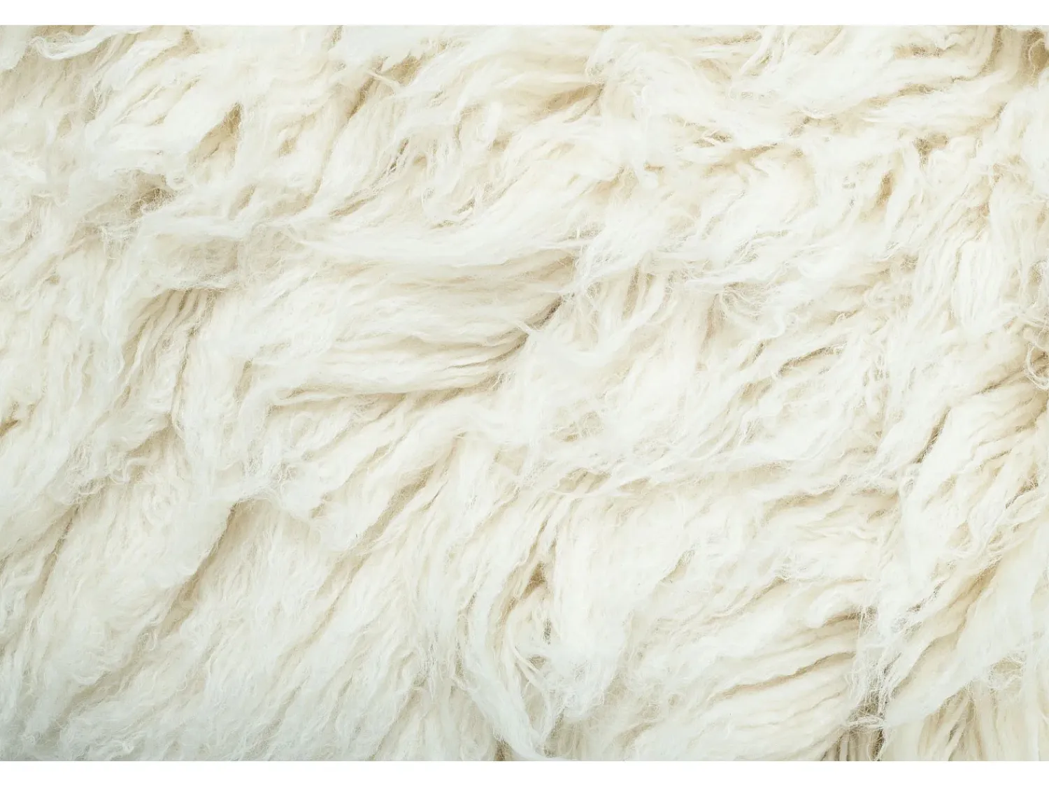 New Alfombra Flokati de Grecia diámetro 70 cm Naturaleza Flokos XXL Color natural claro