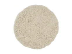 New Alfombra Flokati de Grecia 250x250 cm Naturaleza Flokos 1250 Color natural claro