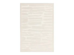 Alfombra geométrica - 120x170cm - crema - Valley Path
