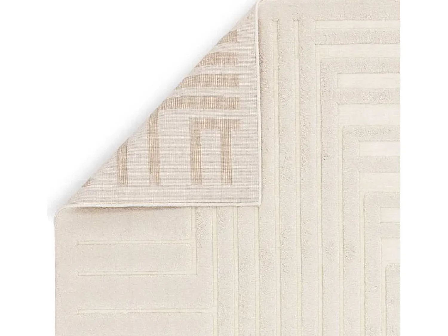 Alfombra De Salón^Alfombra geométrica - 200x290cm - crema - Valley Connection Blanco roto