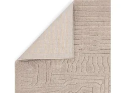 Best Alfombra geométrica - 160x230cm - beige - Valley Route Topo