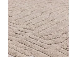 Best Alfombra geométrica - 160x230cm - beige - Valley Route Topo