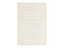 New Alfombra geométrica - 160x230cm - crema - Valley Path Blanco roto