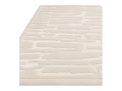 New Alfombra geométrica - 160x230cm - crema - Valley Path Blanco roto