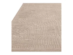 Online Alfombra geométrica - 200x290cm - beige - Valley Route Topo