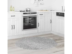 Alfombra De Cocina|Alfombra Redonda^Alfombra 120 x 120 cm Polipropileno Gris