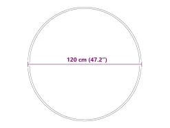 Alfombra De Cocina|Alfombra Redonda^Alfombra 120 x 120 cm Polipropileno Gris