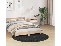 Alfombra De Cocina|Alfombra Redonda^Alfombra oscuro 160 x 160 cm Polipropileno Gris
