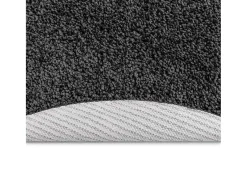 Alfombra De Cocina|Alfombra Redonda^Alfombra oscuro 160 x 160 cm Polipropileno Gris