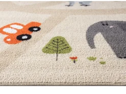 Alfombra Happy Life Juego Safari - Beige - 200 cm Redonda