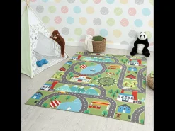 the carpet Alfombra De Salón|Alfombra Infantil^Alfombra Happy Life Juego - - 120x160 cm Verde