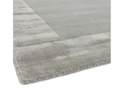Alfombra De Salón^Alfombra hecha a mano Alfombra hecha a mano de lana y viscosa - 160x230cm - Plata - Ascot Plateado