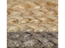Sale Alfombra hecha a mano de yute con borde 150 cm ES61338 Gris