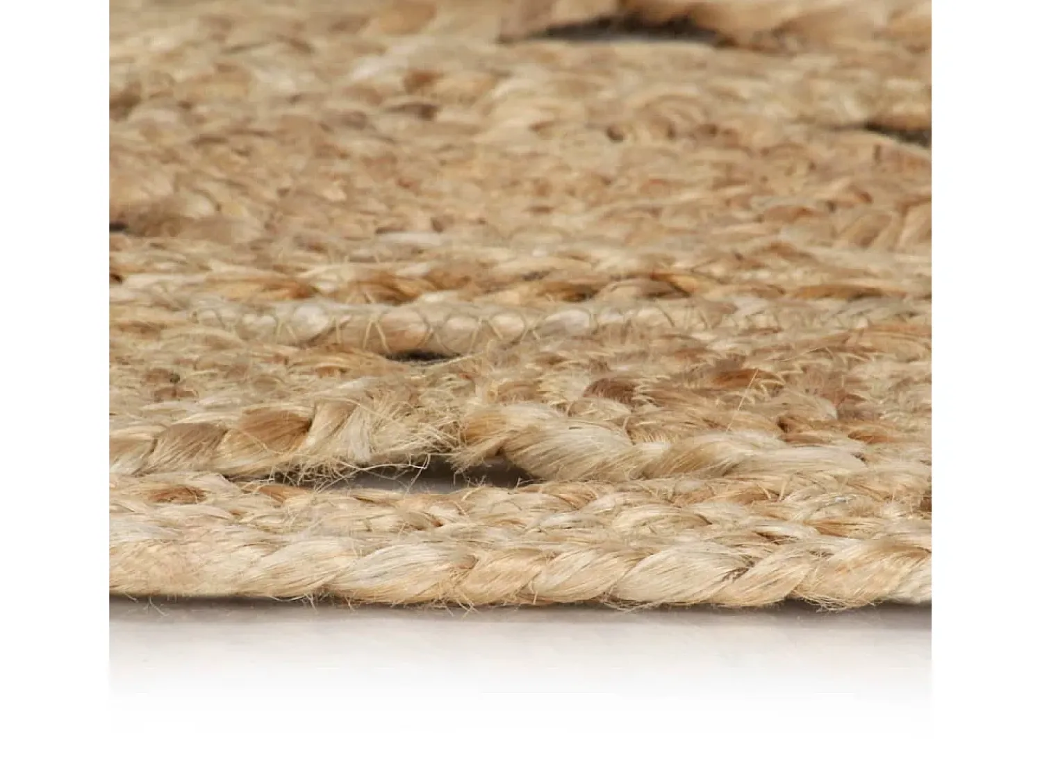 Hot Clicnbuy Alfombra hecha a mano de yute trenzado 210 cm Marru00f3n