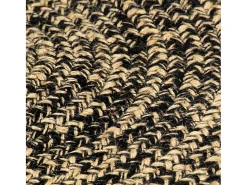 Online Alfombra hecha a mano de yute marrón y 240 cm ES66263 Negro