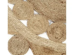 Alfombra De Cocina|Alfombra Redonda^Alfombra hecha a mano Yute trenzado 120 cm Marru00f3n