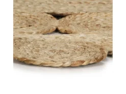 Alfombra De Cocina|Alfombra Redonda^Alfombra hecha a mano Yute trenzado 120 cm Marru00f3n