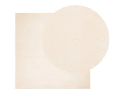 Alfombra De Cocina|Alfombra Redonda^Alfombra HUARTE de pelo corto suave y lavable 120x120 cm Beige