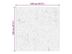Alfombra De Cocina|Alfombra Redonda^Alfombra HUARTE de pelo corto suave y lavable 120x120 cm Beige