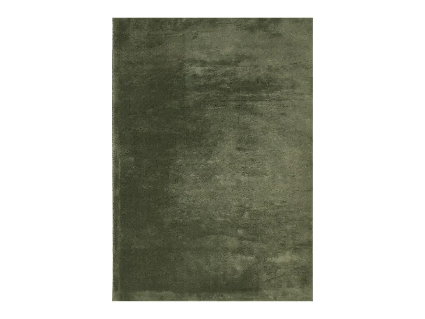 Alfombra HUARTE de pelo corto suave lavable verde bosque 140x200 cm