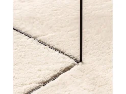 Alfombra HUARTE de pelo corto suave y lavable en color beige, Ø 80 cm