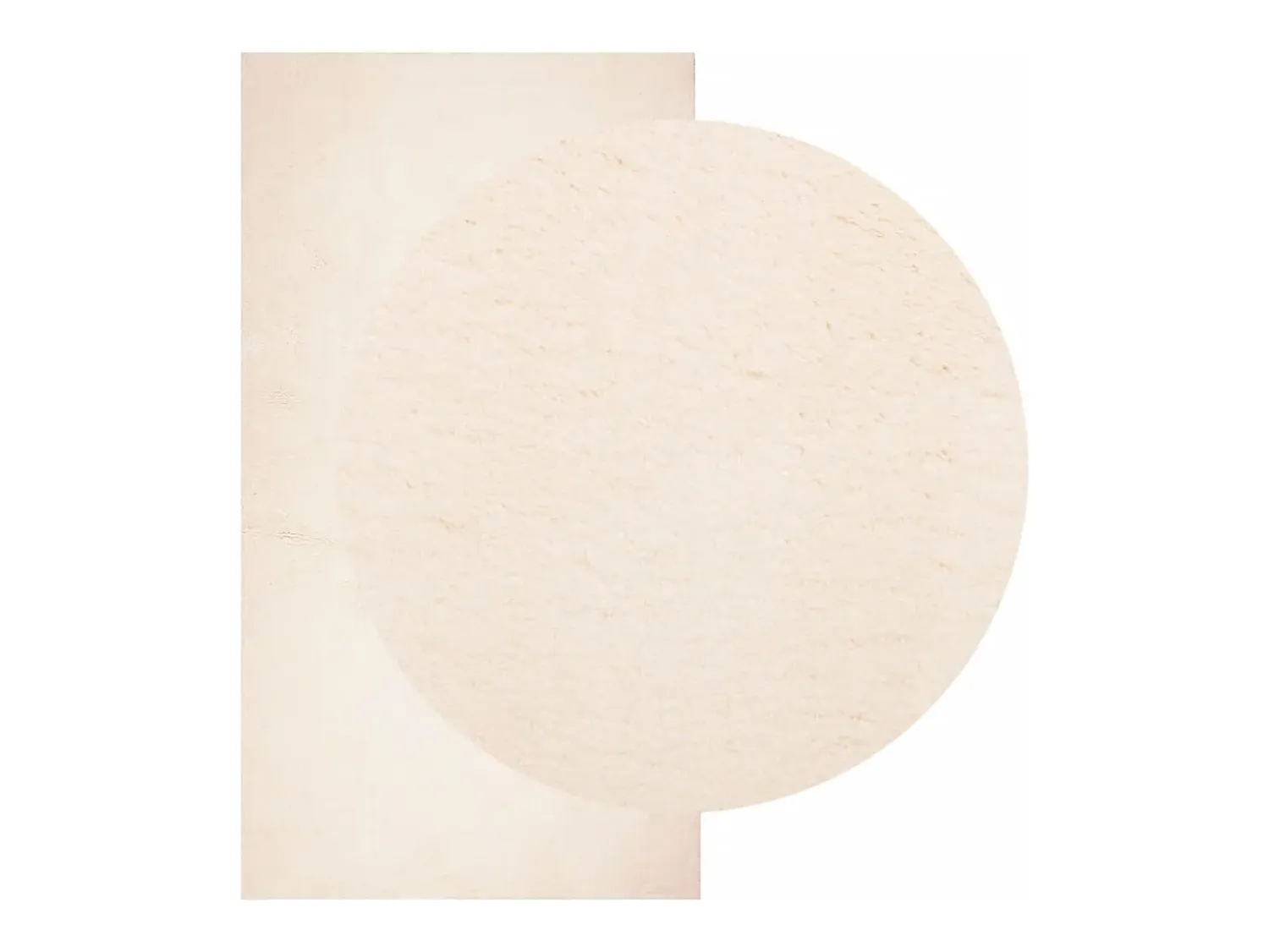 Alfombra De Cocina^Alfombra HUARTE de pelo corto suave y lavable 60x110 cm Beige